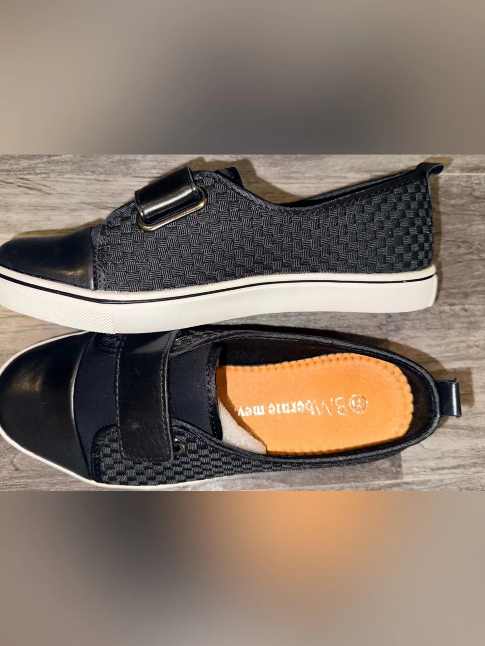 Bernie Mev Colombus Comfort Slip-On Women's Sneakers in Black New 39/8